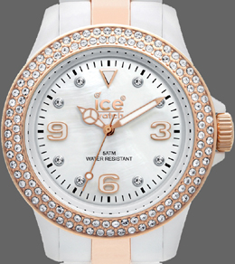Ice-Watch Stone in wit met goud/witte band