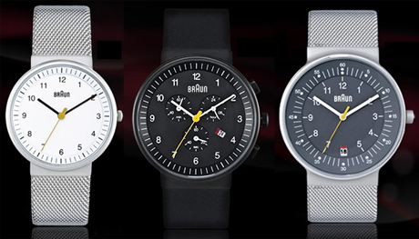 verschillende horloge suit de nieuwe Braun horloge collctie