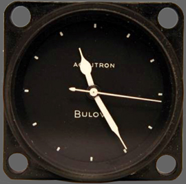 wel officieel aan boord: Bulova Accutron boardklok