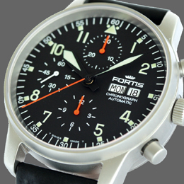 Fortis beroemde automatische Flieger-chronograaf, sinds 1987