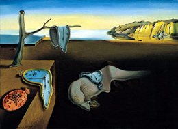 klik aan voor een grote afbeelding van 'The Persistence of Memory' door Dali