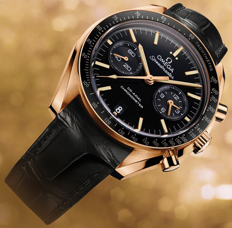 Omega Speedmaster Moonwatch Chronograph Co-Axial calibre 9301 in oranje goud
