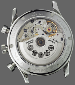 het uurwerk van de Sinn Modell 956 "Adler"