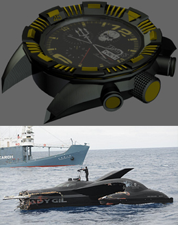 Tempvs Compvtare Sea Shepherd Watch en de Ady Gil