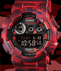ideologie Ambacht Cokes Casio G-Shock GD-120CM: Oersterk in Camouflage | Horloge.info