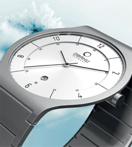 Obaku V133: ultra plat Deens design Zen Horloge.info