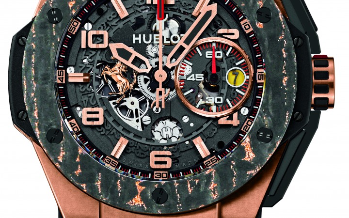 Hubot horloge Big Bang Ferrari Carbon King rosegoud