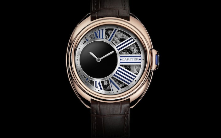 Clé de Cartier Mysterious Hour horloge rosegoud