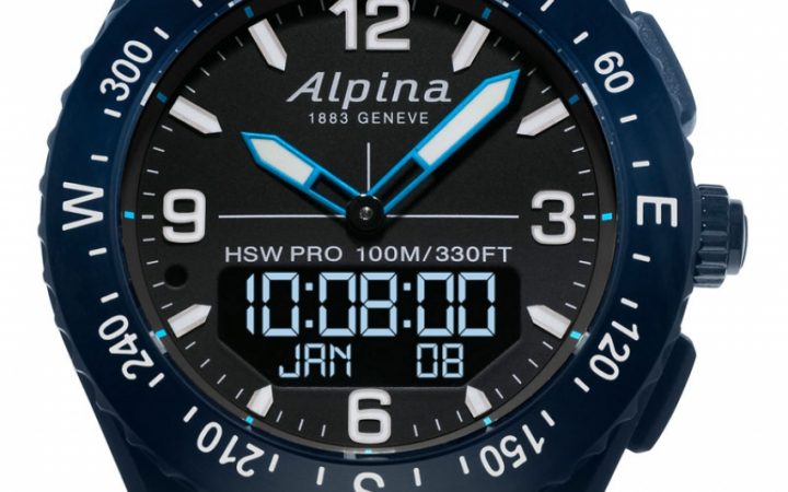 Alpina AlpinerX met blauwe elementen