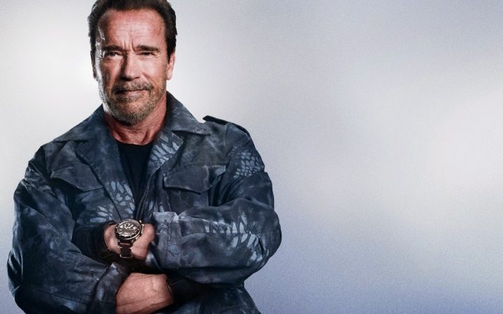 In 'The Expendables 3' Arnold Schwarzenegger draagt een grote U-Boat om de pols