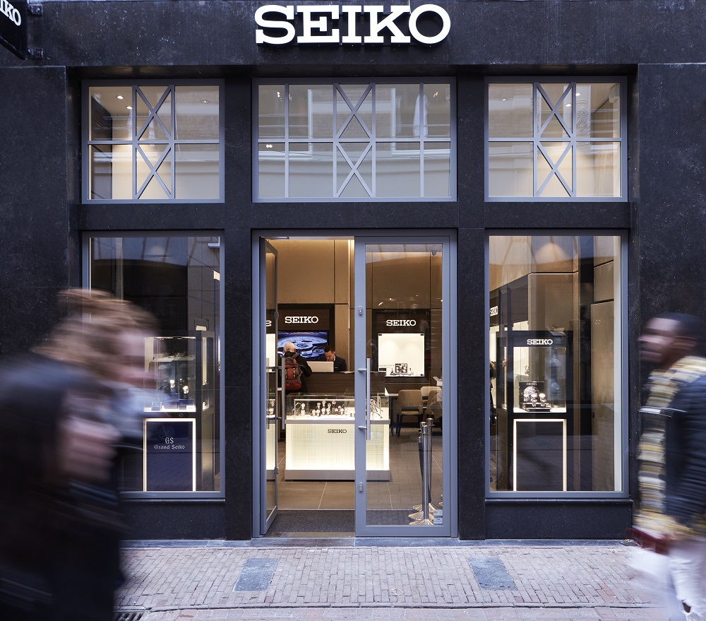 De compleet vernieuwde Seiko Boutique aan de Amsterdamse Heiligeweg