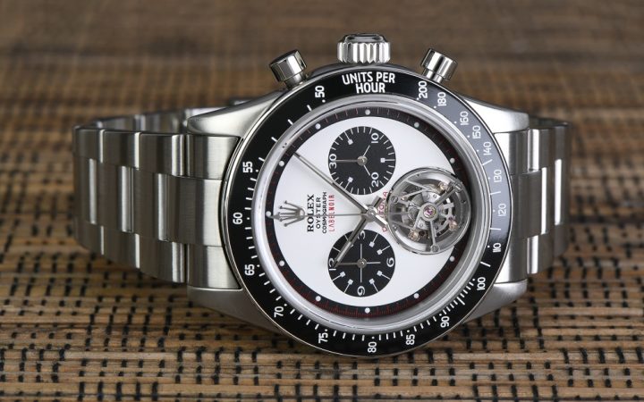 Label Noir bouwt een Rolex Daytona met tourbillon
