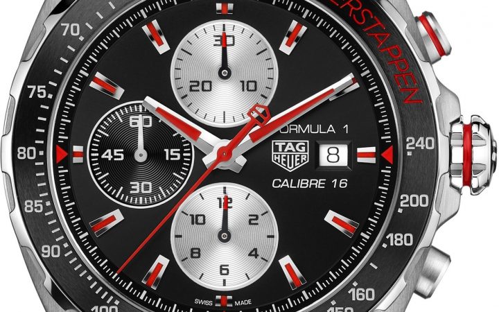 De 44 mm TAG Heuer Formula 1 Calibre 16 Max Verstappen Special